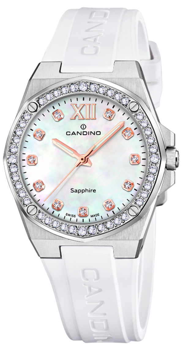 Часы Candino Lady Elegance, кварцевые, перламутровый циферблат