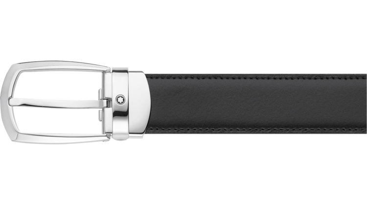 Ремень Montblanc двусторонний, пряжка с покрытием палладий