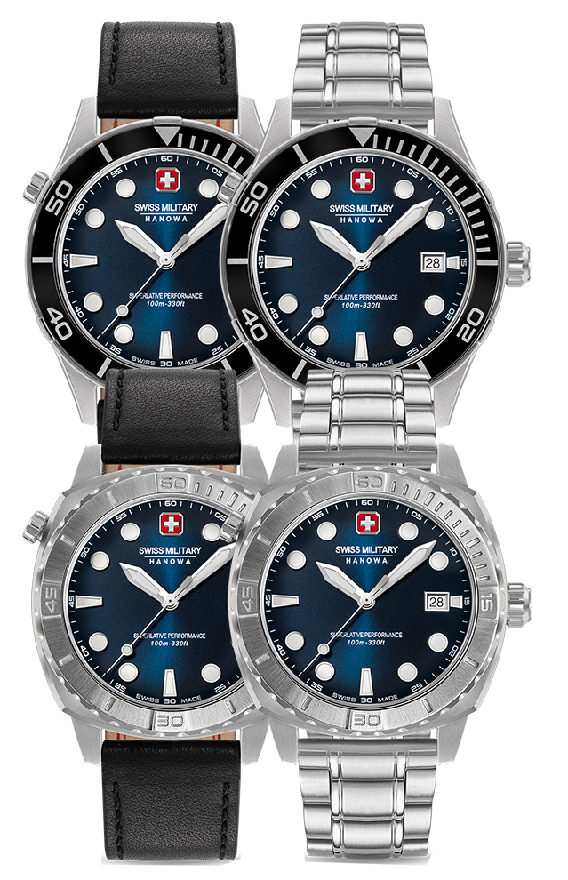 Мужские часы "4 в1" Swiss Military Hanowa SMWGH0004001-SET