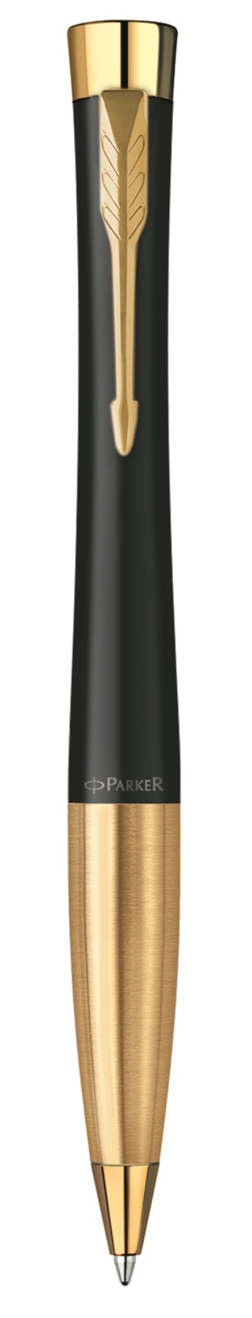 Ручка шариковая PARKER URBAN, черный лак/позолота