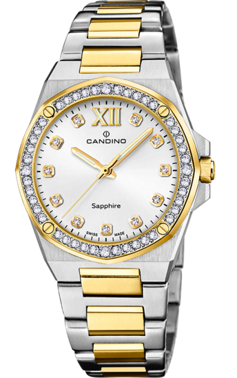 Часы Candino Lady Elegance, кварцевые, браслет сталь с покрытием