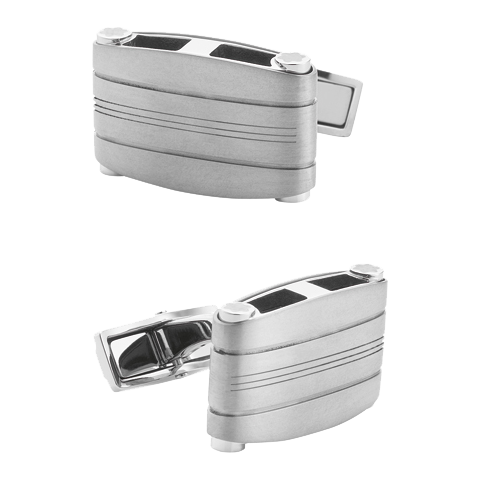 Запонки Montblanc с титановой отделкой