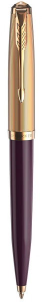Ручка шариковая PARKER 51 DELUXE, бордовый/позолота