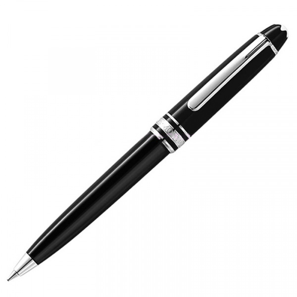 Ручка шариковая подарочная Montblanc Meisterstuck Hommage, черный лак, платиновое покрытие