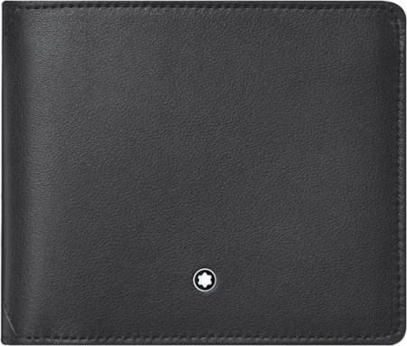 Портмоне Montblanc, мягкая черная кожа