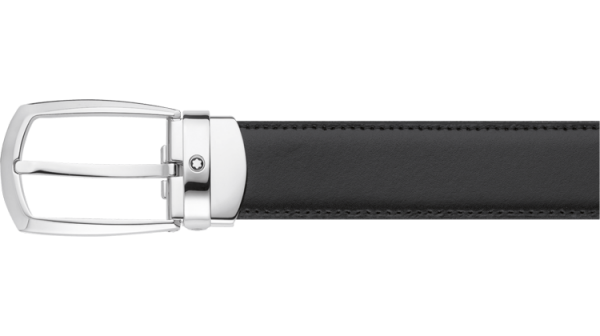 Ремень Montblanc двусторонний, пряжка с покрытием палладий