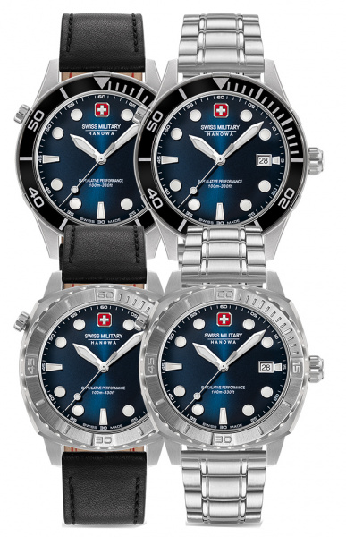 Мужские часы "4 в1" Swiss Military Hanowa SMWGH0004001-SET