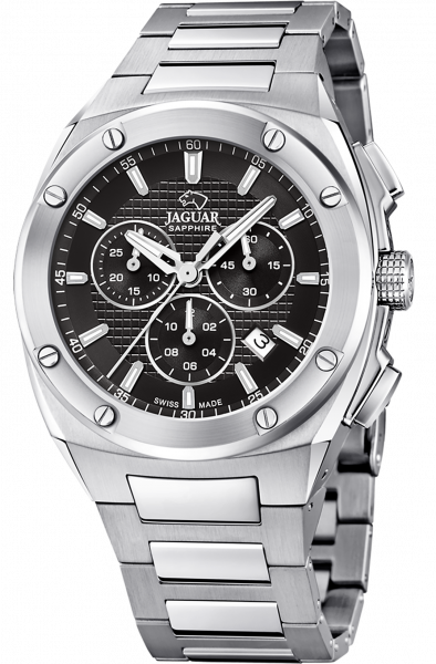 Часы наручные мужские Jaguar Executive Chrono, стальной корпус, черный циферблат