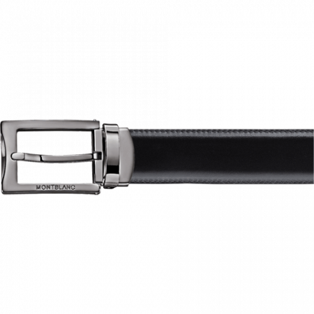 Ремень Montblanc черная/коричневая кожа