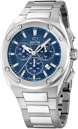 Часы наручные мужские Jaguar Executive Chrono, стальной корпус, синий циферблат