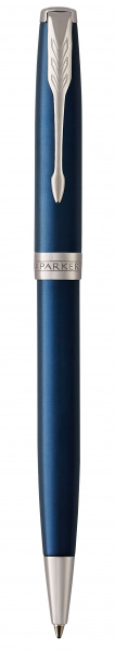 Ручка шариковая PARKER SONNET, синий/хром