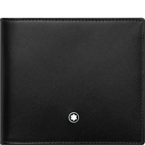 Портмоне Montblanc с отделением для монет, цвет черный/голубой