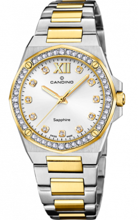 Часы Candino Lady Elegance, кварцевые, браслет сталь с покрытием